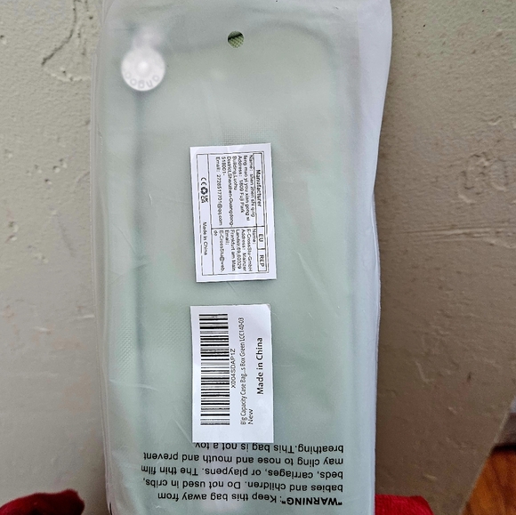 Large Mint Green Canvas Pencil Case - Picture 6 of 6